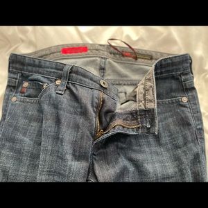 AG The Angel Bootcut Jeans. 27R shortened to Petite (5’2 can wear with flats)